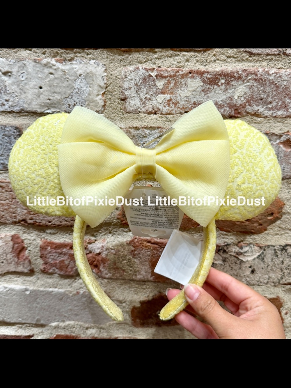 Disney Parks Minnie Mouse Butter Yellow Ear Headband